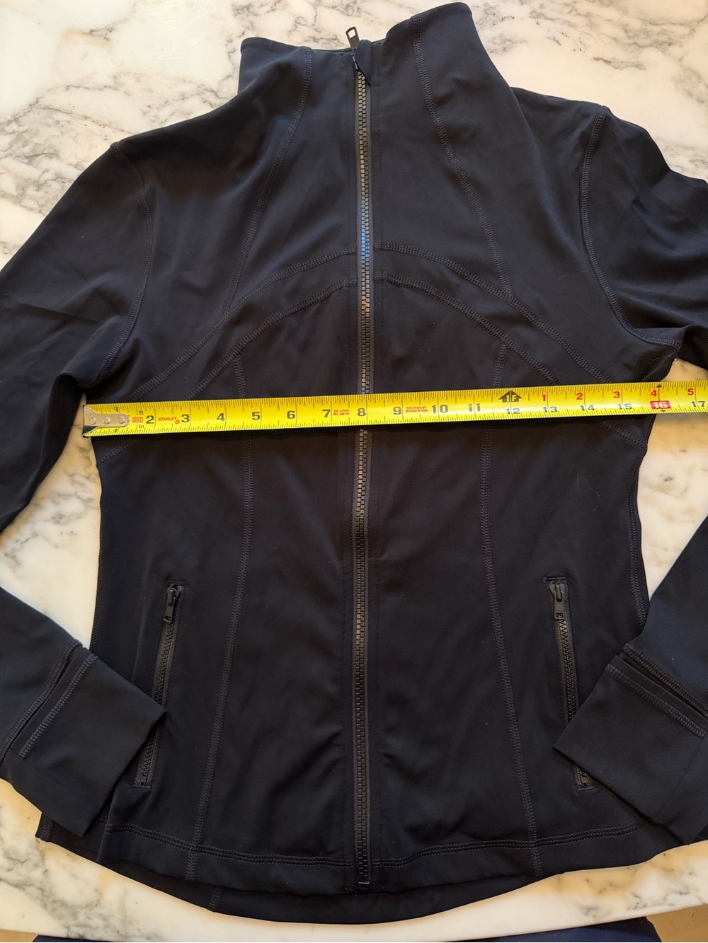 NWOT Quince Ultra-Form Slim Fit Jacket Black Women's Size Medium - Picture 6 of 8